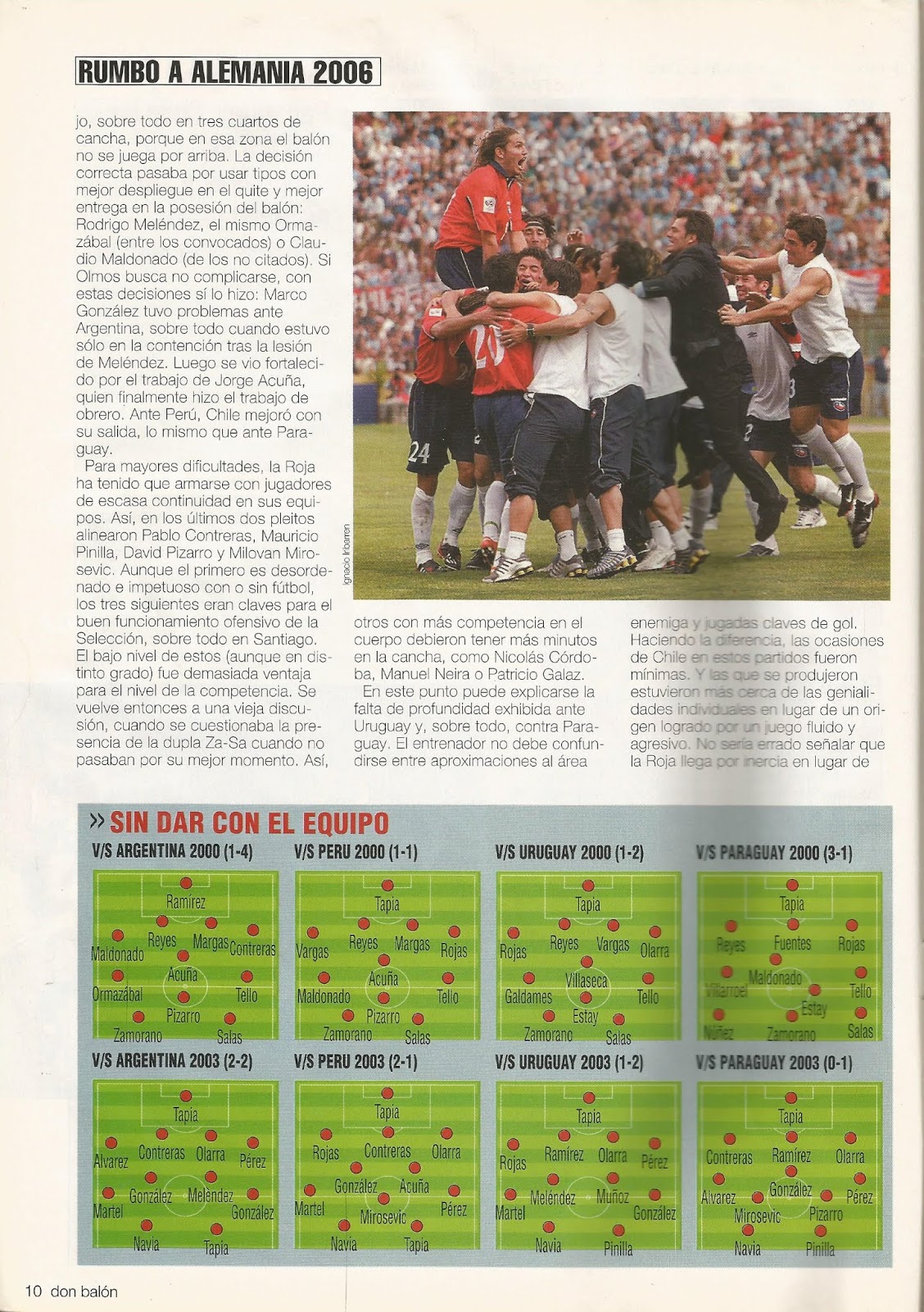 Partidos de la Roja [18/11/2003] ChileParaguay 01