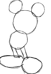 mickey mouse draw drawing step drawings disney easy simple mice head clipart minnie steps central circle cartoon face pencil sketches