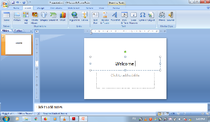 Untuk Menambahkan Efek Animasi Pada Power Point 2007 Maka