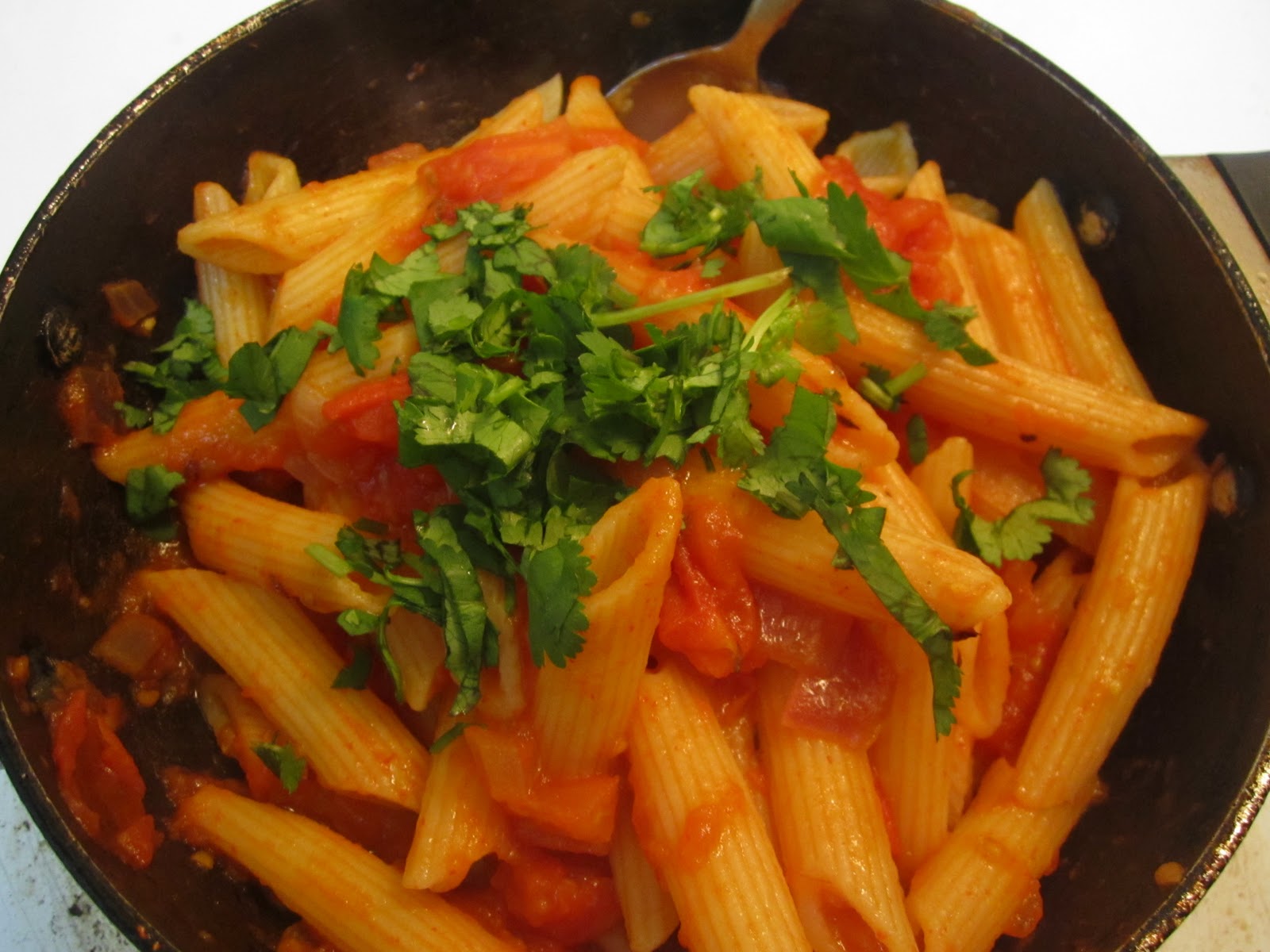 Indian Cooking Recipes: Tomato Pasta - Indian Style