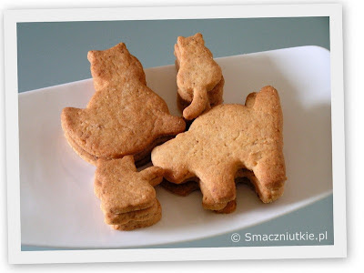 Orzechowe kotki - ciasteczka na słodki Dzień Dziecka