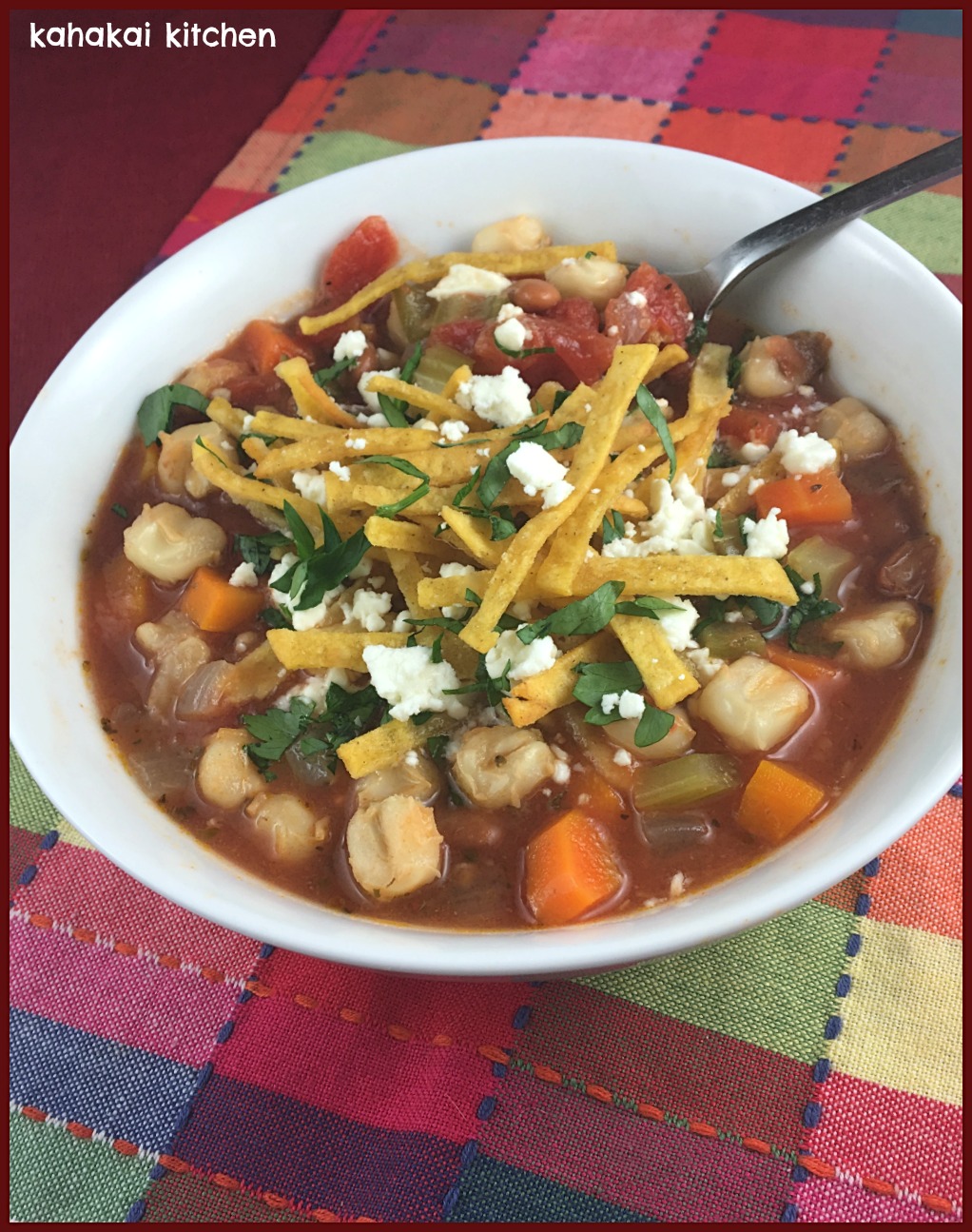 Kahakai Kitchen Mexican Hominy & Bean Tortilla Soup A Variation on an