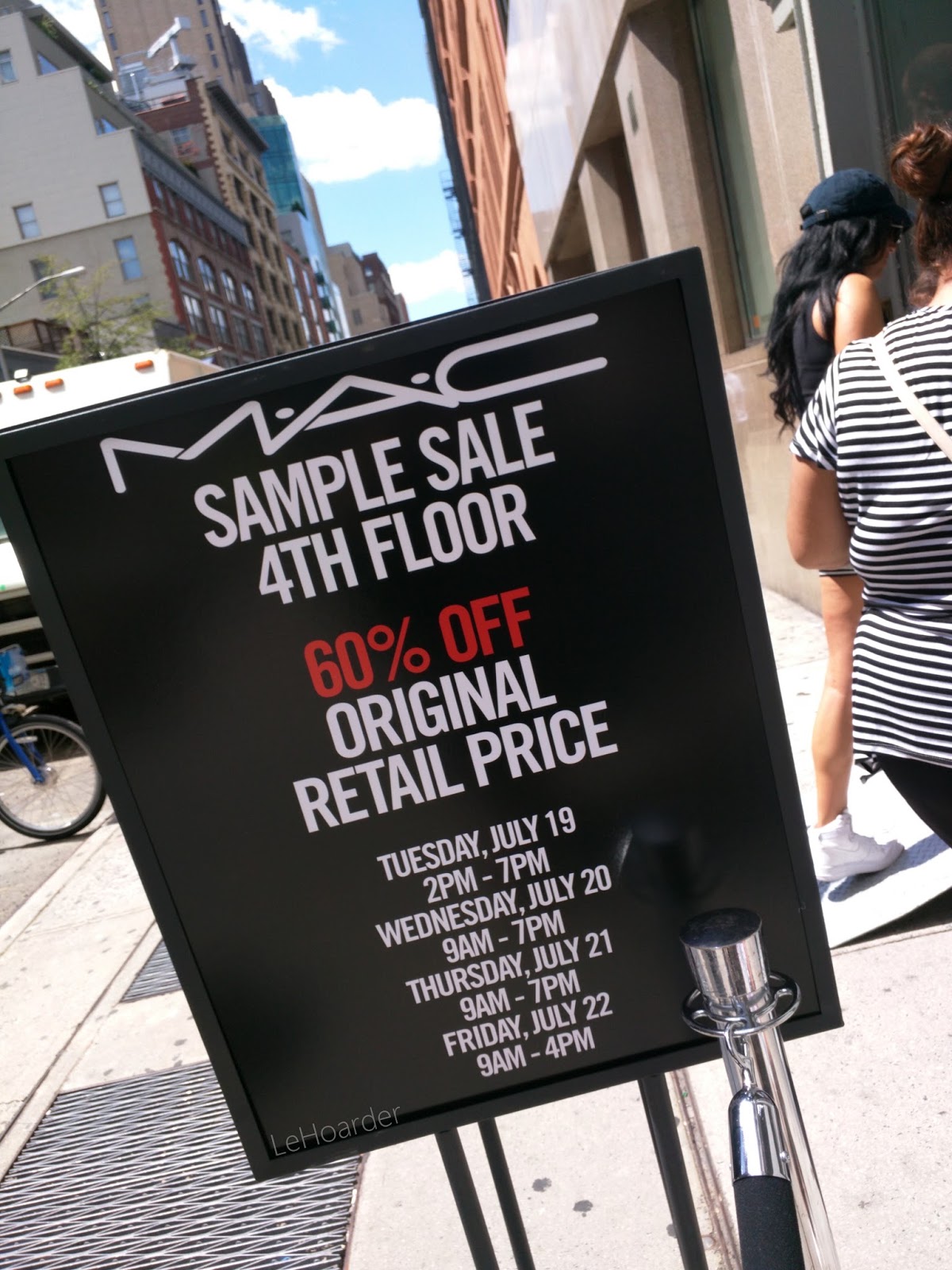 nyc day with mini me mac sample sale haul le hoarder mac sample sale