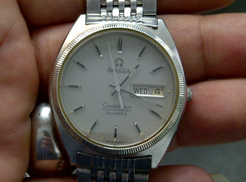 Batavia Jam OMEGA CONSTELLATION QUARTZ RING WHITE GOLD