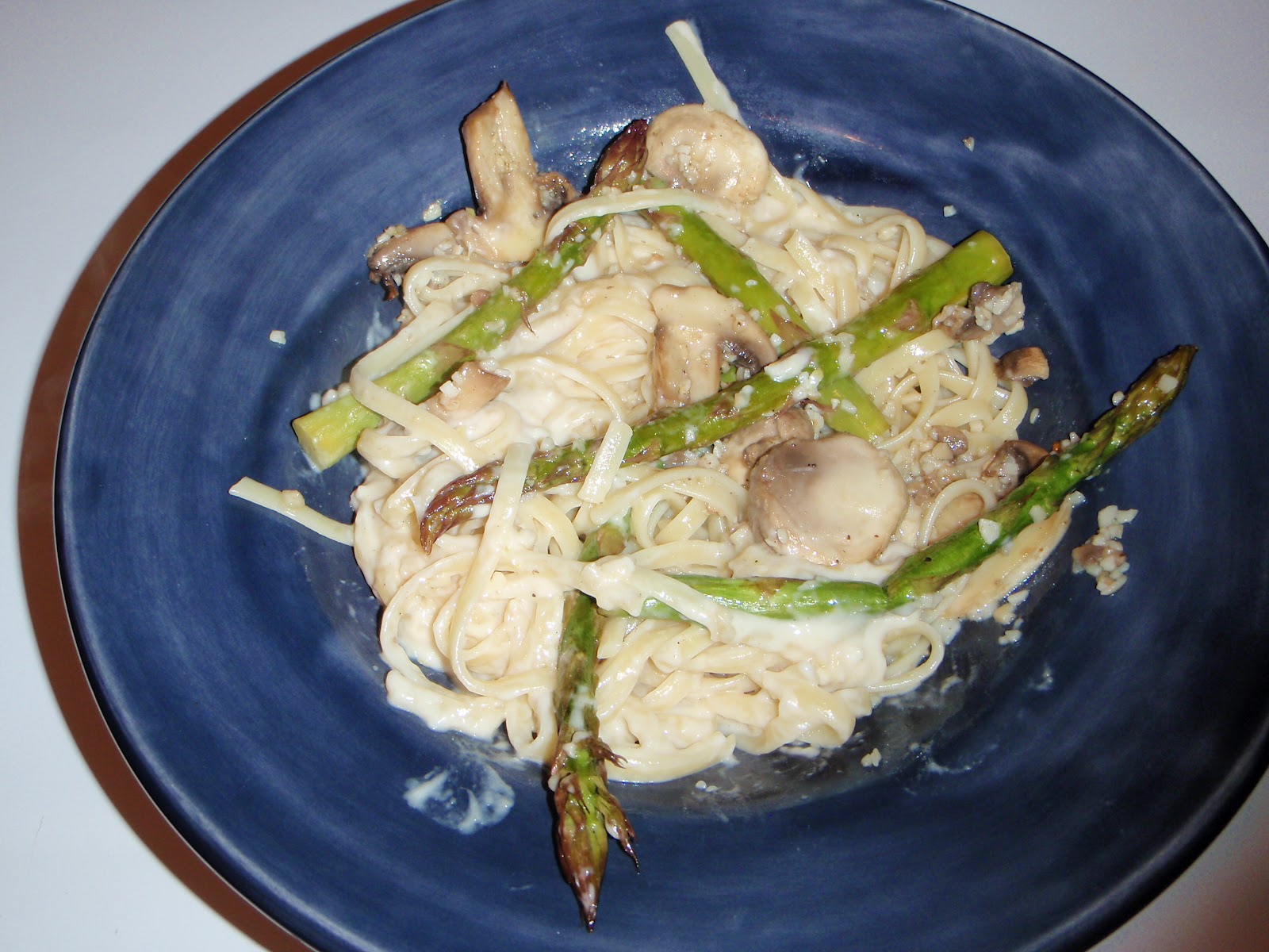 Something Yummy for your Tummy!! Roasted Asparagus and Mushroom Pasta