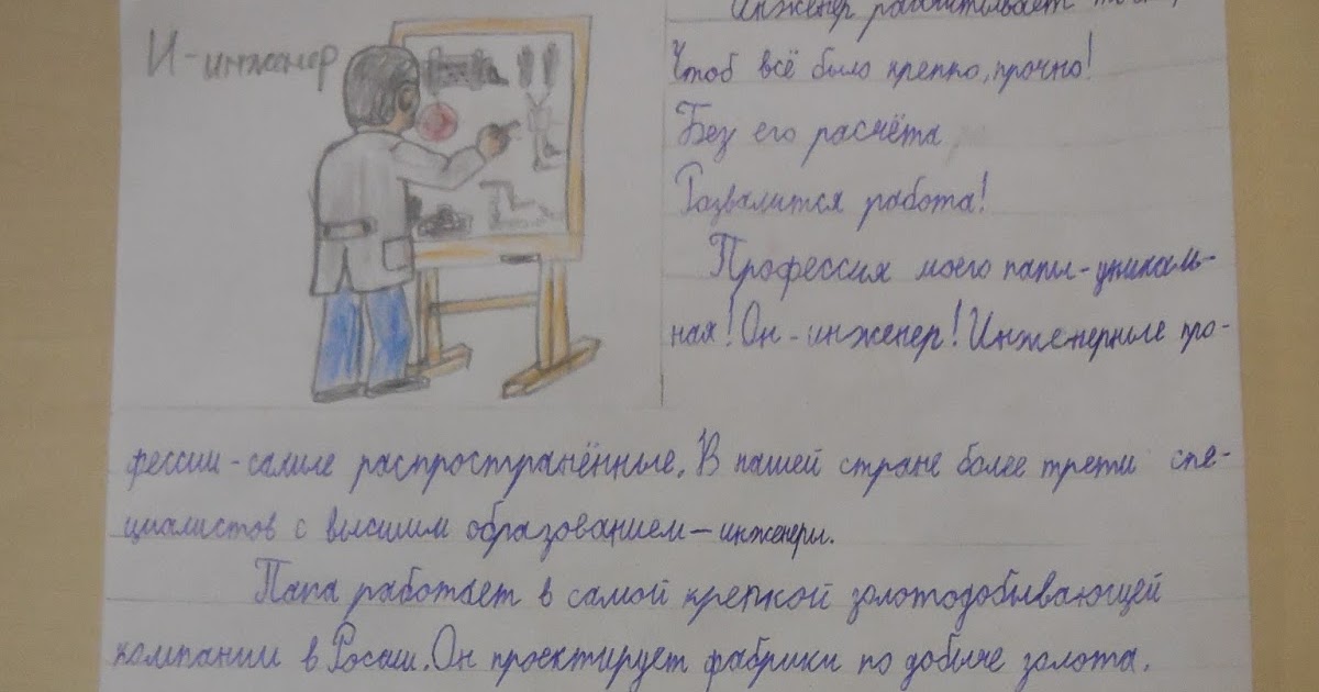 Проект 5 класс профессия моей мамы