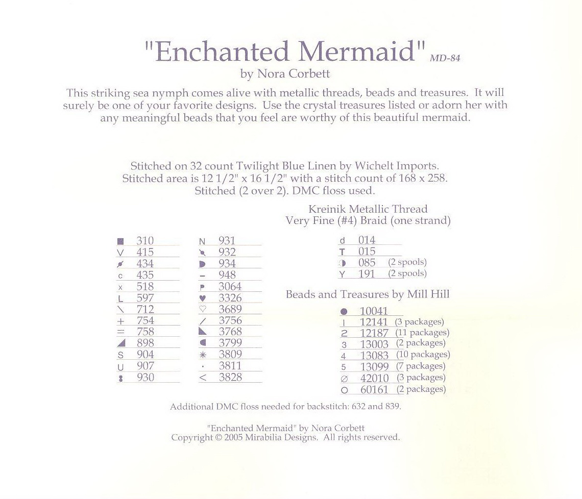 Stitching Alchemy Enchanted Mermaid (MD84)