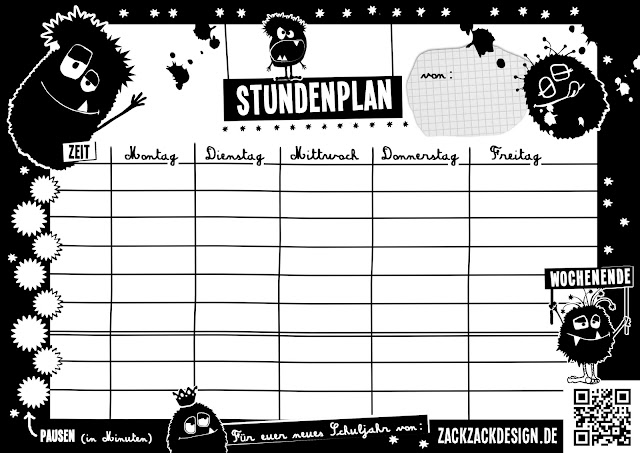 Stundenplan Vorlage