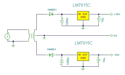 Simple Dual Regulated Power Supply Circuit Diagram | Super Circuit Diagram
