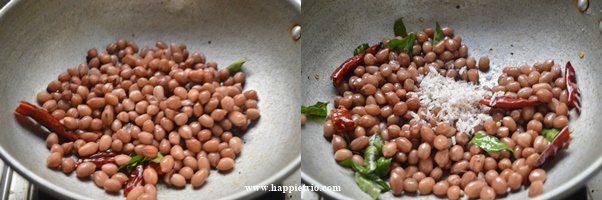 Step 3 - Peanut Sundal Recipe