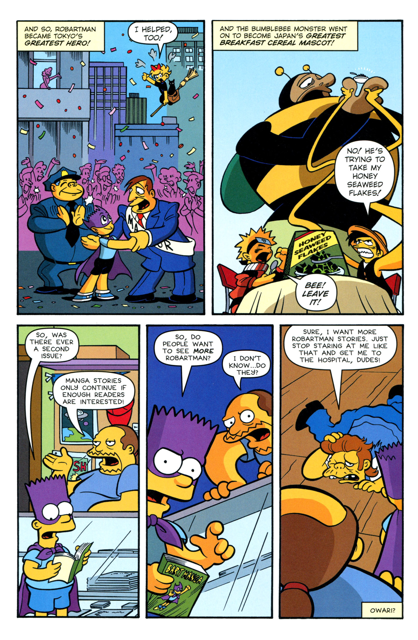 Read online Bongo Comics Presents Simpsons Super Spectacular comic -  Issue #16 - 17
