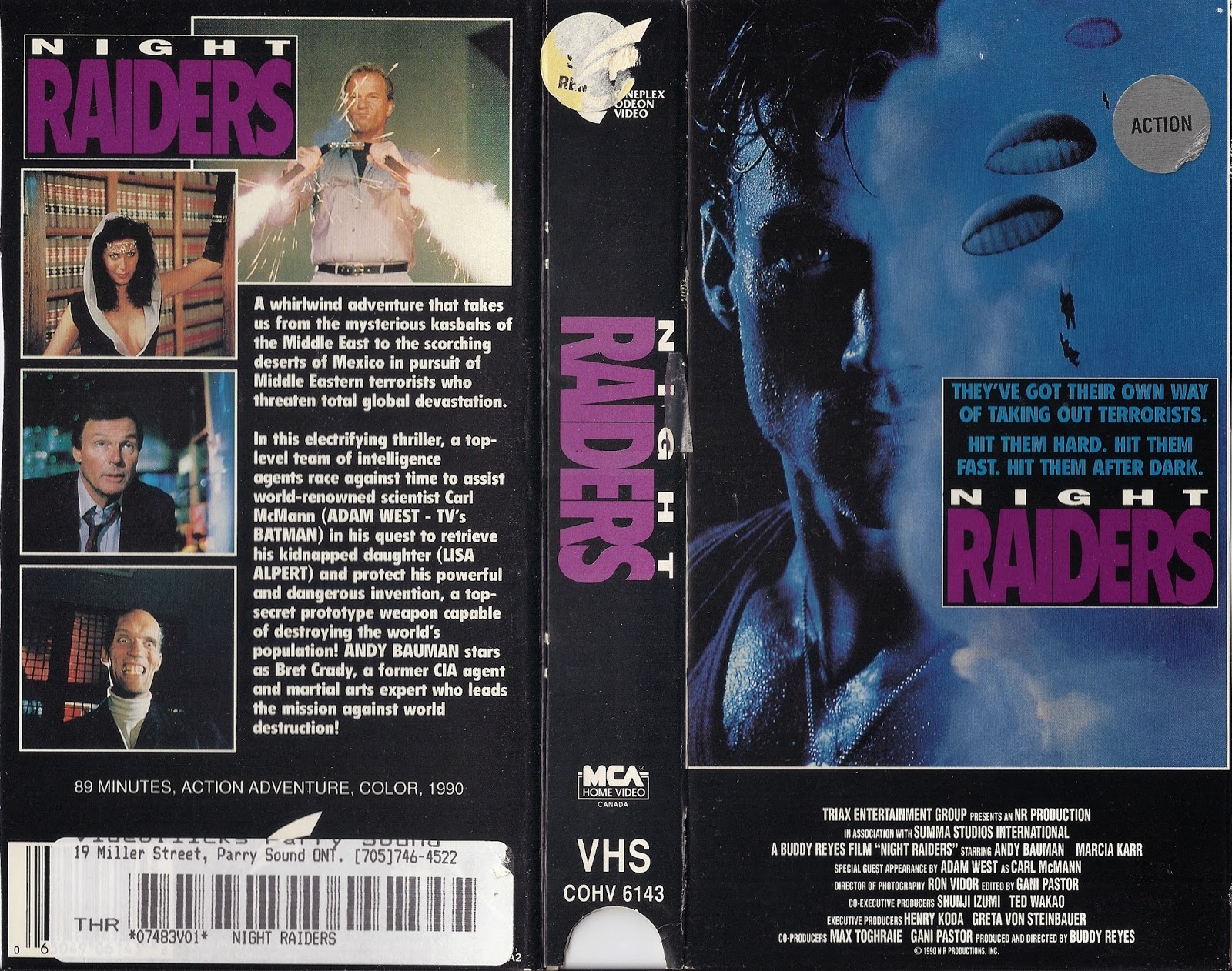 Houston on the Half Shell Cut Box Gallery Night Raiders (1990