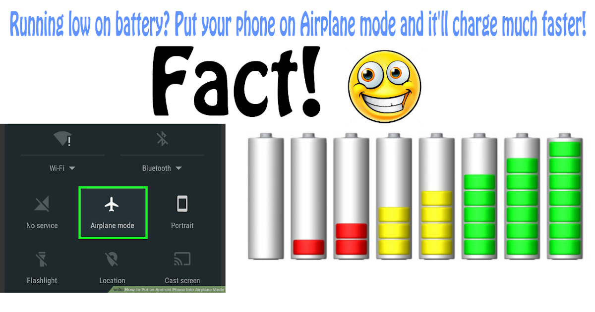 Running low on battery? Put your phone on Airplane mode and it'll