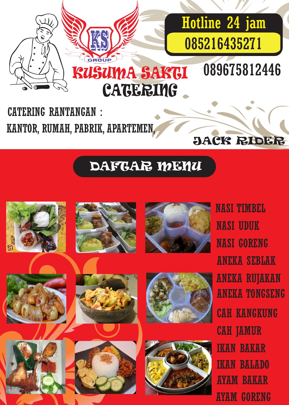 Contoh Brosur Catering Harian Terbaik