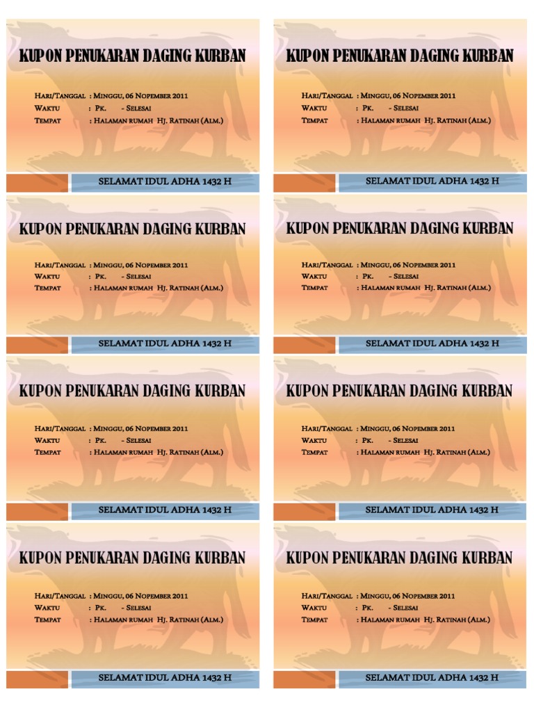 kupon qurban - wood scribd indo