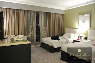 The standard twin room of Thistle Hotel Johor Bahru