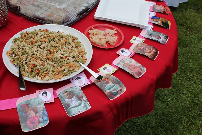 birthday party food table. First Birthday Party