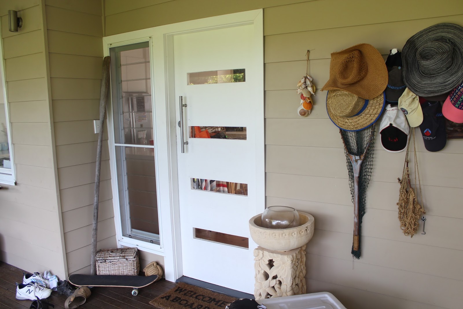 Desire Empire Beach House Front Door Makeover To Revive a Tired Space in Our Home