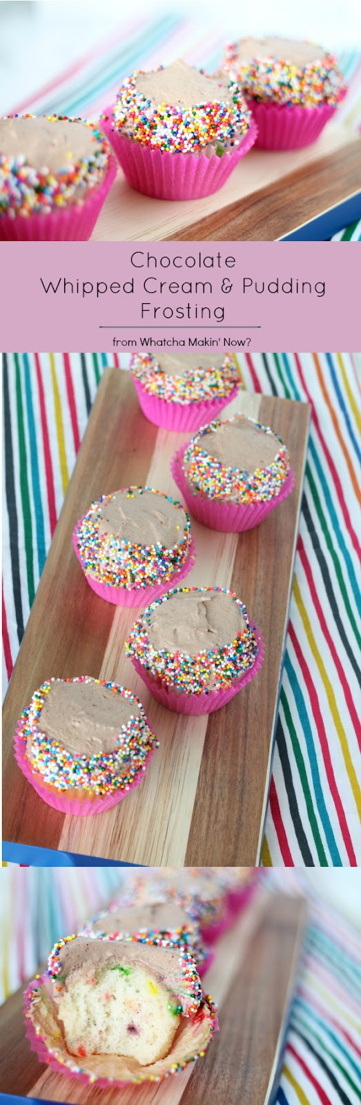 Whatcha Makin' Now? Chocolate Whipped Cream and Pudding Frosting