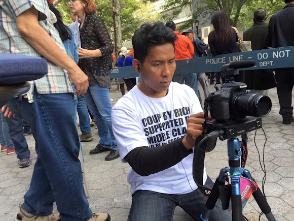 Protesting Prayuth Chan-ocha at the UN, New York on 26 September 2015 Part 1