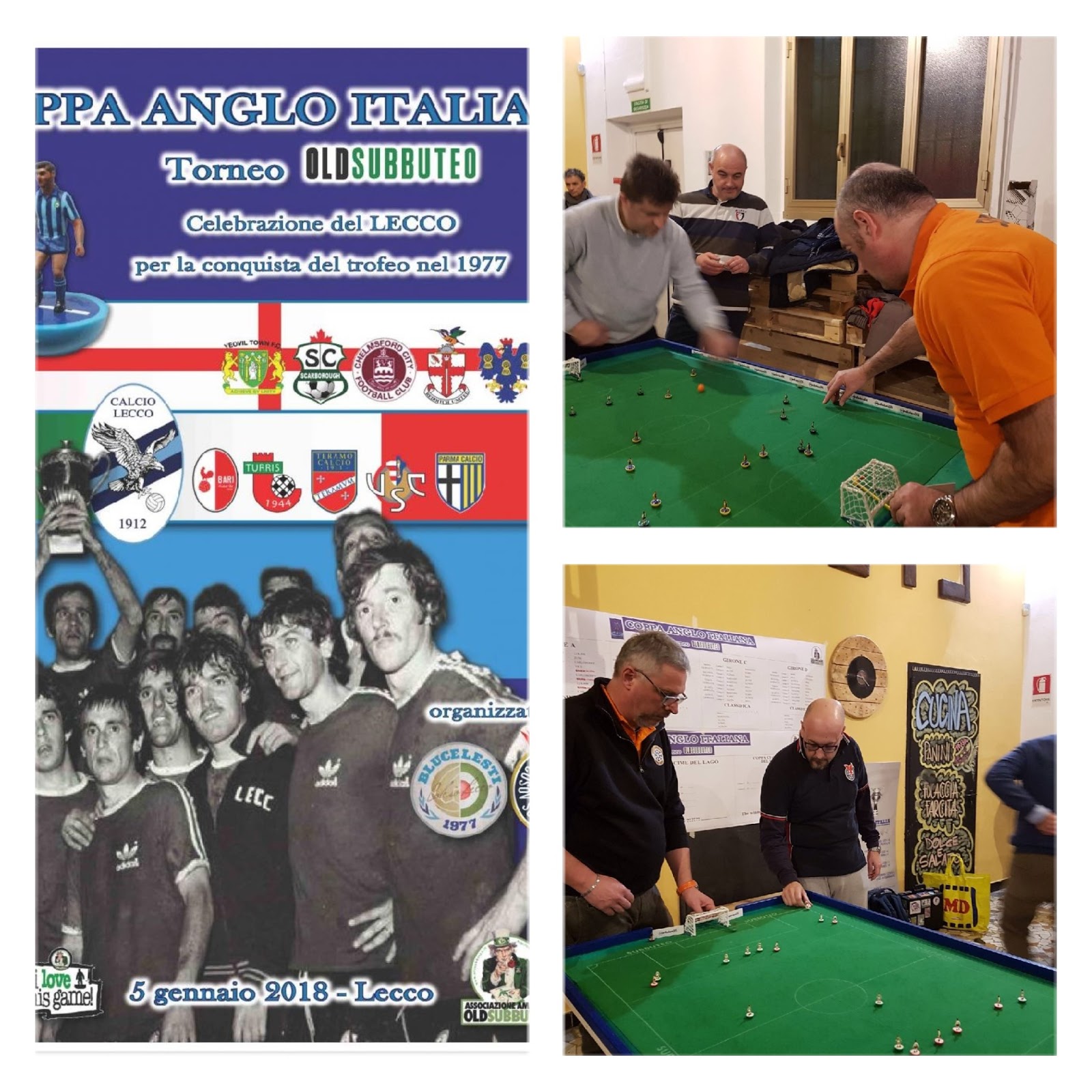 Old Subbuteo Club Amici Miei Coppa AngloItaliana Lecco