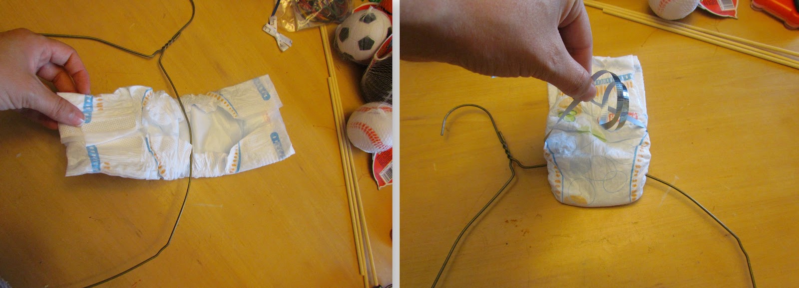 One Good Thing How to Make a Diaper Wreath