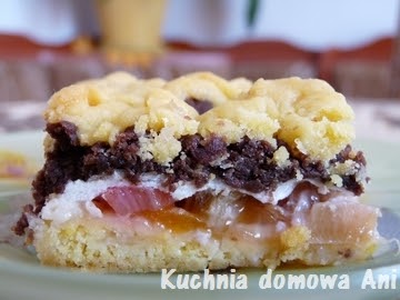 Kruche ciasto z rabarbarem