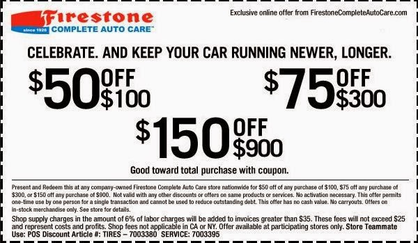 Firestone Printable Coupons May 2018