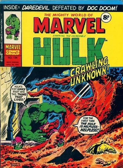 Mighty World of Marvel #134, Hulk vs Crawling Unknown