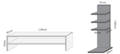 Hacer una estantería de pared y un mueble modular - Trucos en Casa