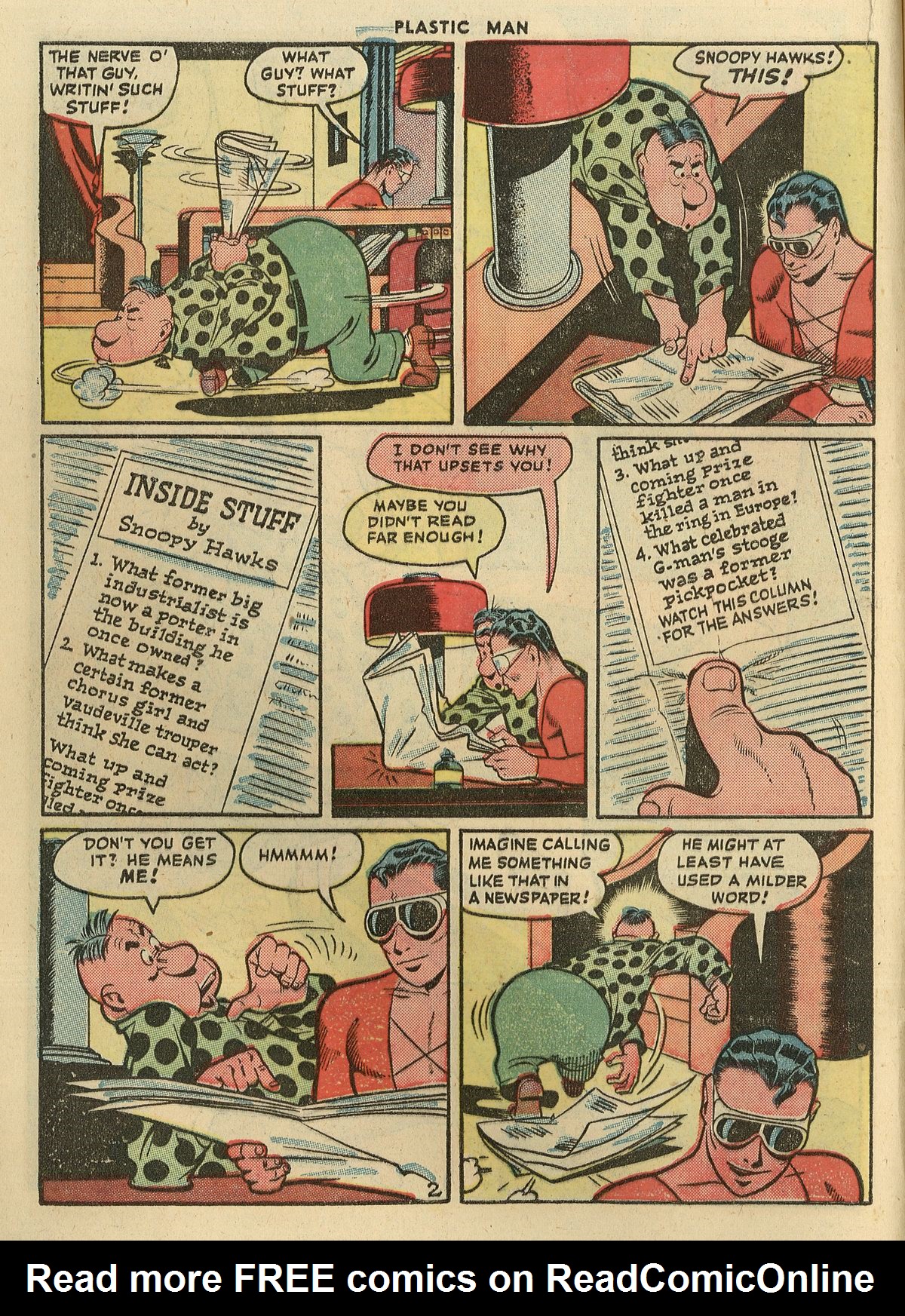 Read online Plastic Man (1943) comic -  Issue #3 - 4