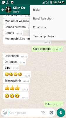 Cara Memblokir Kontak WhatsApp Cara Memblokir Kontak WhatsApp