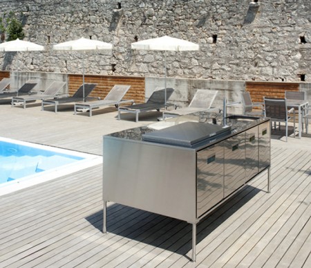 Marzua: Isla de cocina para exteriores de Arclinea