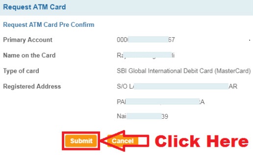 sbi emv chip debit card online application