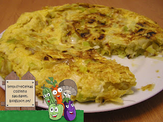 Tortilha de Courgette e Alho Francês