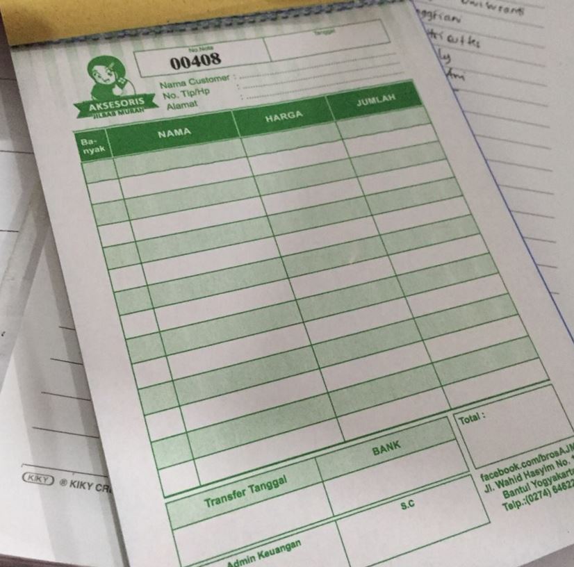 Tempat Bikin Nota Di Yogyakarta