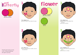 face painting simple butterfly flower facepaint miscellany randomness ones couple really