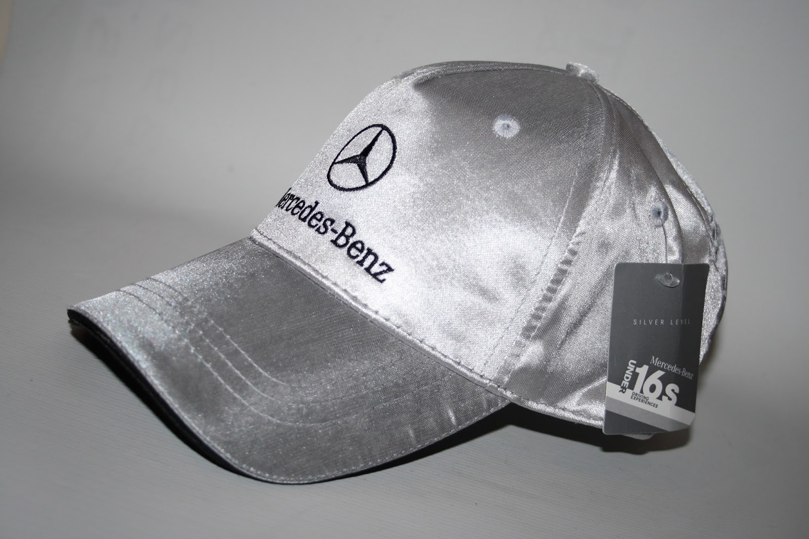 Fashion4Nation: NEW Mercedes-Benz Color Silver Level Cap Hat Polyester