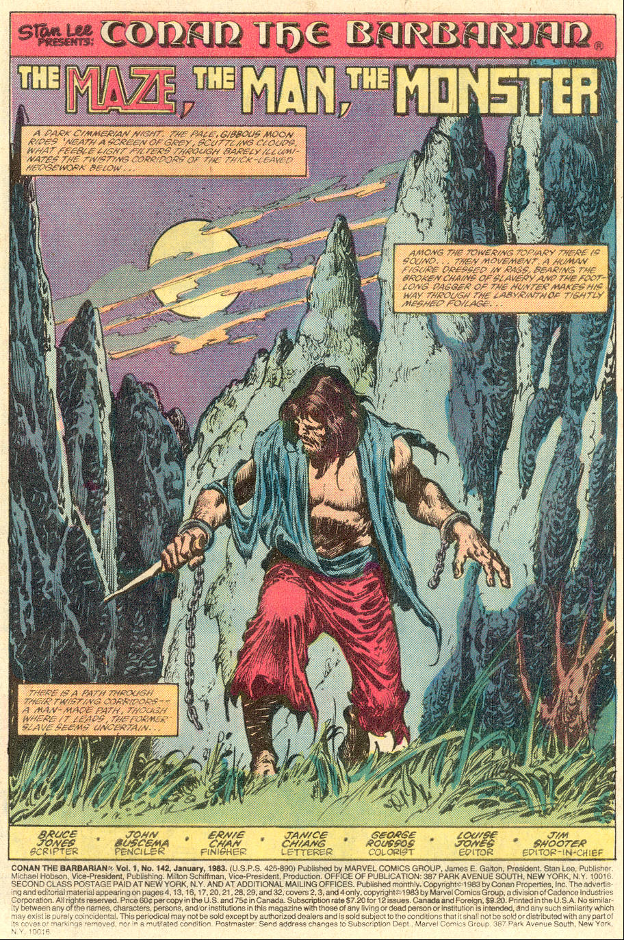 Conan the Barbarian (1970) issue 142 - Page 2