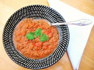 Spicy Aubgergine & Tomato Soup