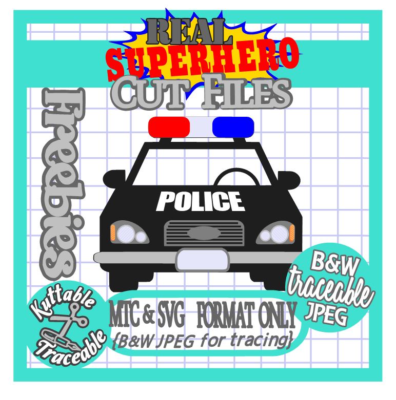 The Scrapoholic 25 Days Free Mtc Svg Cut Files Day 05 Police Car
