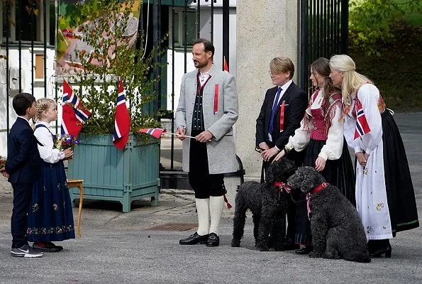 Crown Prince Haakon, Crown Princess Mette-Marit, Princess Ingrid Alexandra and Prince Sverre Magnus