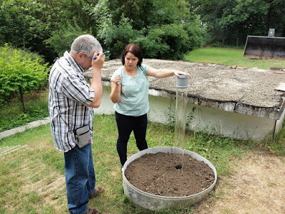 Karcag research center measuring water absorption 