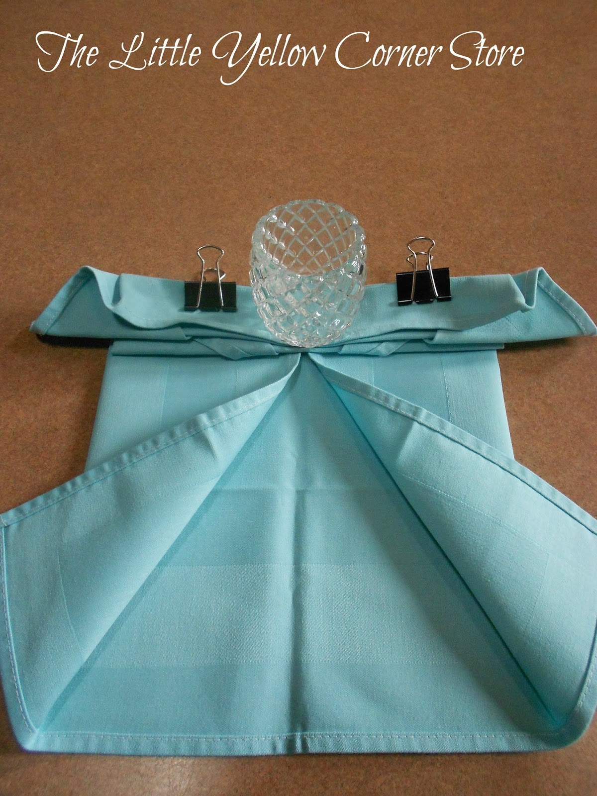 The Little Yellow Corner Store Butterfly Napkin Folding Tutorial