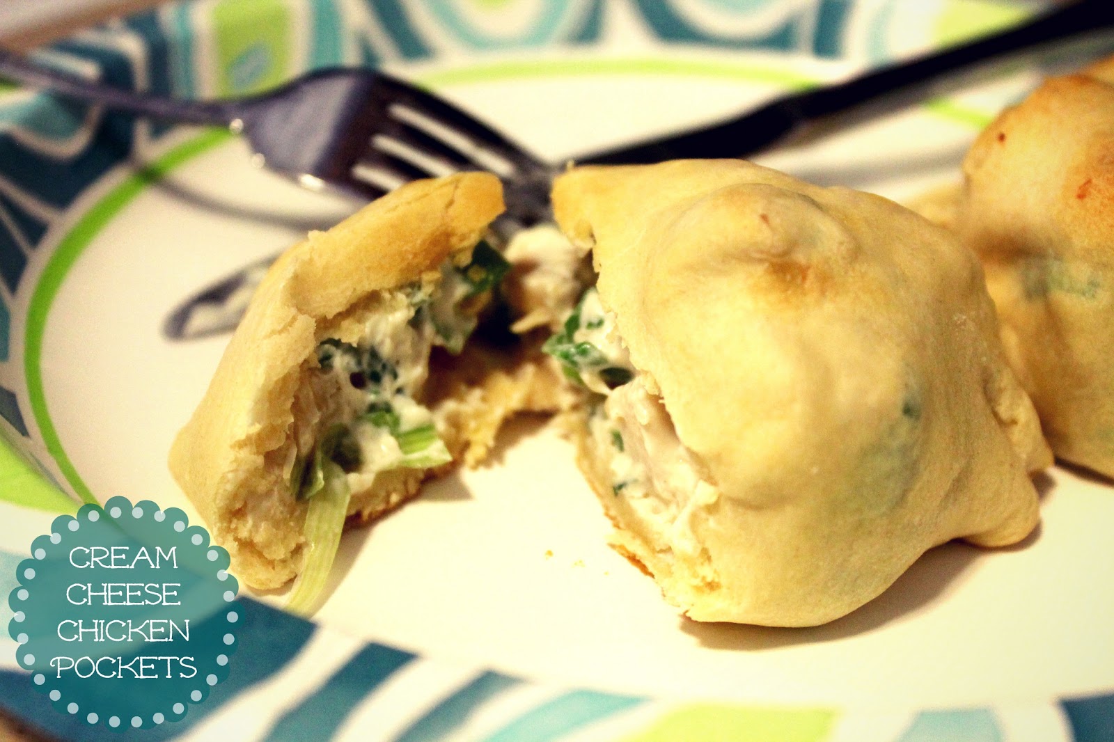 Everything Ali Cream Cheese Chicken Pockets & Hot dogs and Beans