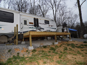 A view of the deck from the front yard