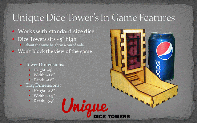 Unique Dice Towers