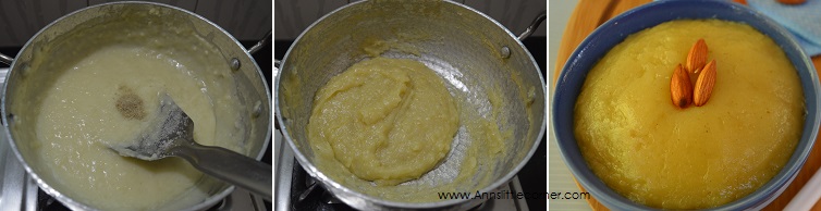 How to make Potato Halwa- Step 4