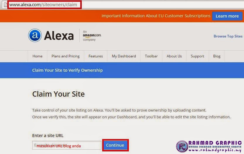 Cara Claim atau Verifikasi Blog Dengan Alexa
