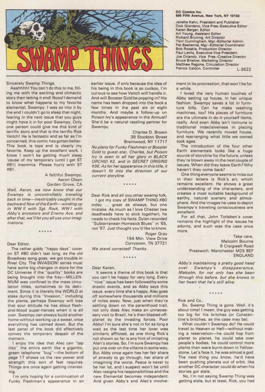 Swamp Thing (1982) Issue #84 #92 - English 25